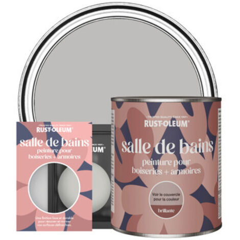Peinture pour Boiseries & Armoires de Salle de Bains, Finition Brillante - Silex