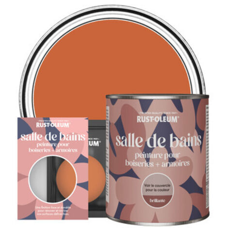Peinture pour Boiseries & Armoires de Salle de Bains, Finition Brillante - Thé Chaï