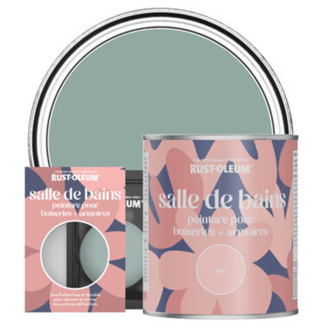 Peinture pour Boiseries & Armoires de Salle de Bains, Finition Mate - Bleu Gris