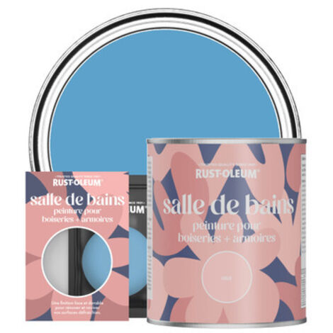 Peinture pour Boiseries & Armoires de Salle de Bains, Finition Mate - Céruléen
