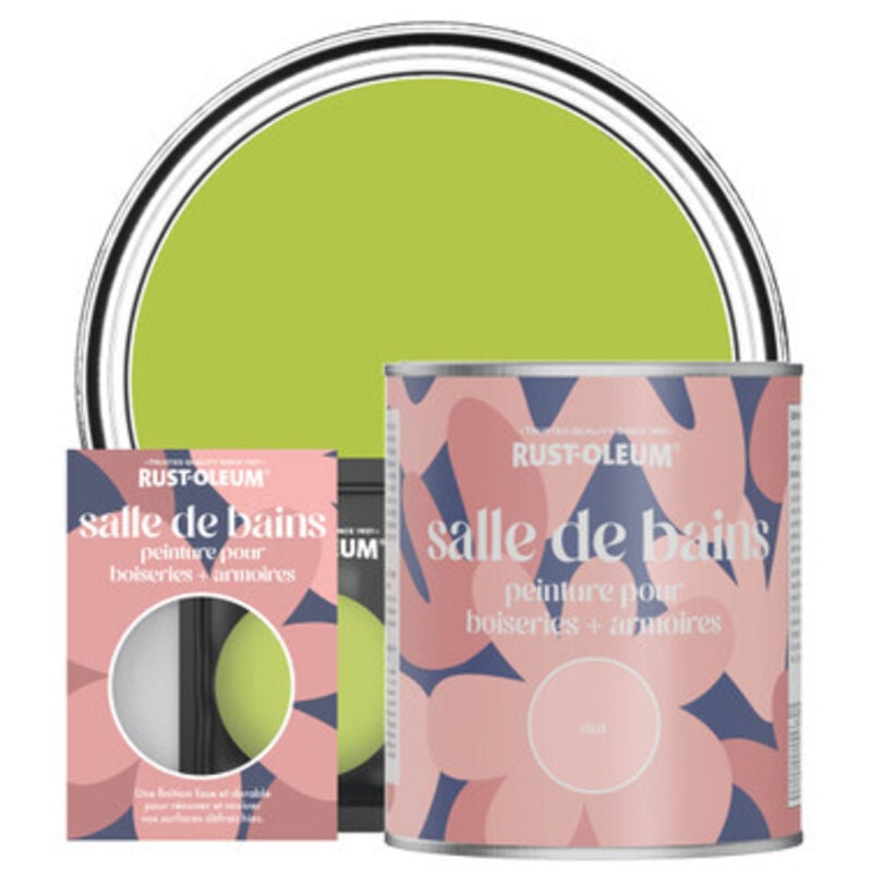Rust-oleum - Peinture pour Boiseries & Armoires de Salle de Bains, Finition Mate - Citron Vert