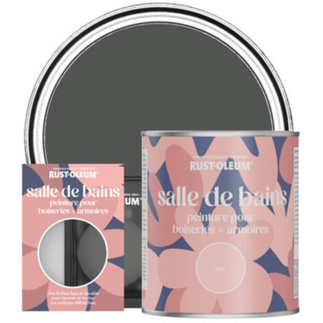 Peinture pour Boiseries & Armoires de Salle de Bains, Finition Mate - Graphite
