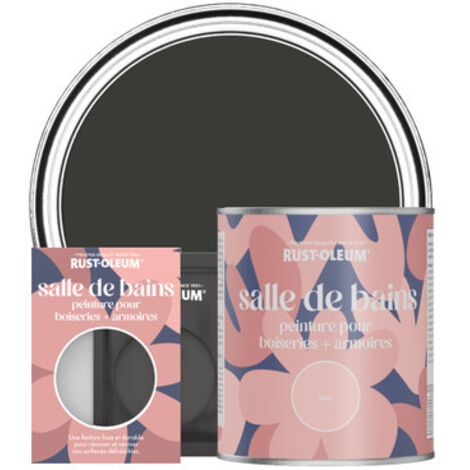 Peinture pour Boiseries & Armoires de Salle de Bains, Finition Mate - Magie Noire
