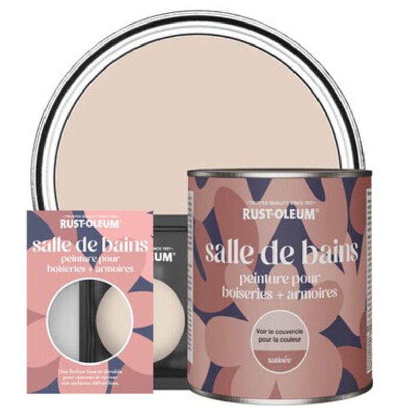 Peinture pour Boiseries & Armoires de Salle de Bains, Finition Satinée - Pêche