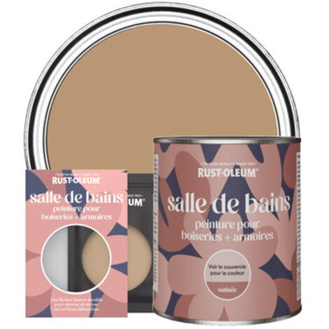 Peinture pour Boiseries & Armoires de Salle de Bains, Finition Satinée - Argile