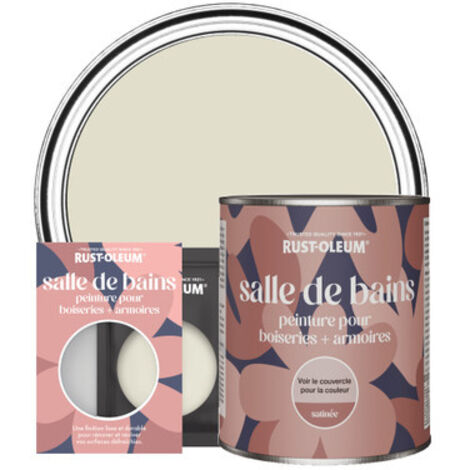 Peinture pour Boiseries & Armoires de Salle de Bains, Finition Satinée - Avoine