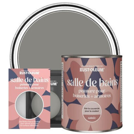 Peinture pour Boiseries & Armoires de Salle de Bains, Finition Satinée - Béton