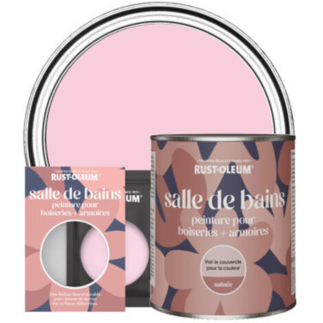 Peinture pour Boiseries & Armoires de Salle de Bains, Finition Satinée - Bonbon