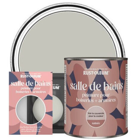 Peinture pour Boiseries & Armoires de Salle de Bains, Finition Satinée - Brume