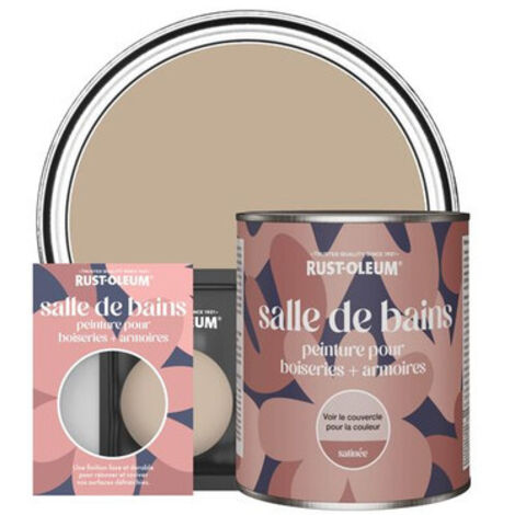 Peinture pour Boiseries & Armoires de Salle de Bains, Finition Satinée - Caramel Salé