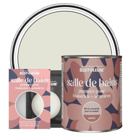 Peinture pour Boiseries & Armoires de Salle de Bains, Finition Satinée - Ciment