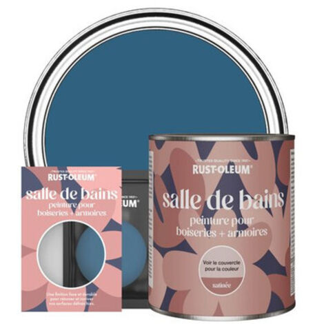 Peinture pour Boiseries & Armoires de Salle de Bains, Finition Satinée - Cobalt