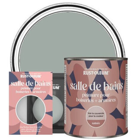 Peinture pour Boiseries & Armoires de Salle de Bains, Finition Satinée - Gris Urbain