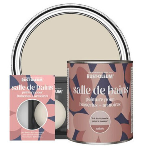 Peinture pour Boiseries & Armoires de Salle de Bains, Finition Satinée - Jute