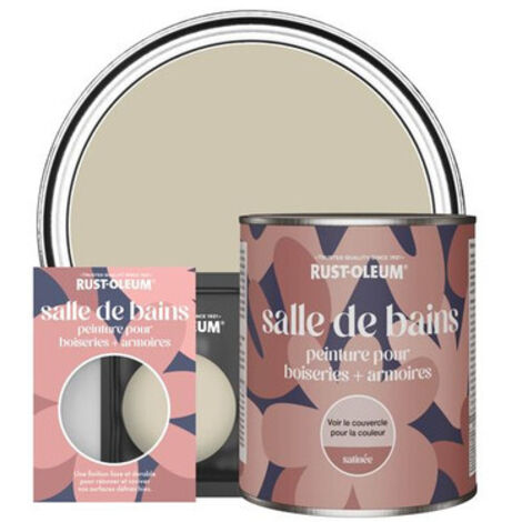 Peinture pour Boiseries & Armoires de Salle de Bains, Finition Satinée - Sauge Argentée