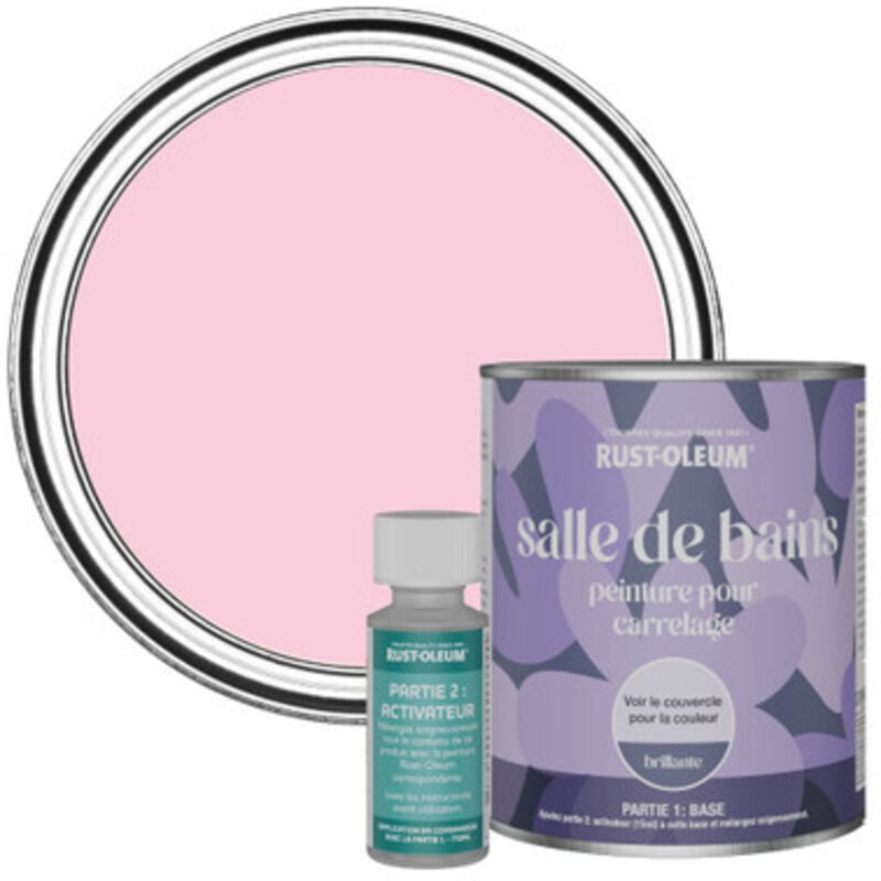 Peinture pour Carrelage de Salle de Bain, Finition Brillante - Bonbon 750ml