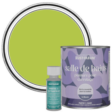 Peinture pour Carrelage de Salle de Bain, Finition Brillante - Citron Vert 750ml
