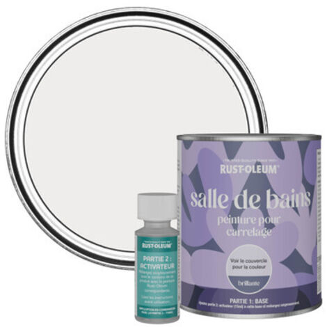 Peinture pour Carrelage de Salle de Bain, Finition Brillante - Fleur 750ml