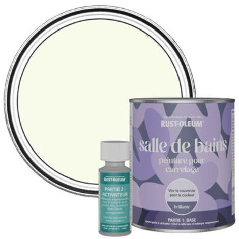 Peinture pour Carrelage de Salle de Bain, Finition Brillante - Fleur de Pommier 750ml