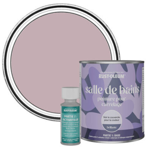 Peinture pour Carrelage de Salle de Bain, Finition Brillante - Lumière Tamisée 750ml