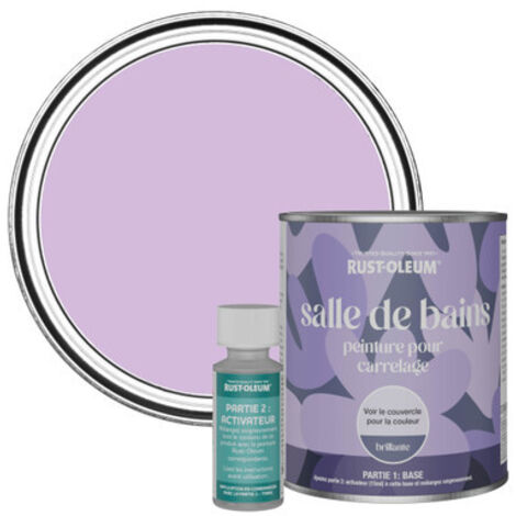 Peinture pour Carrelage de Salle de Bain, Finition Brillante - Macaron 750ml