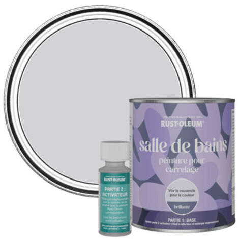 Peinture pour Carrelage de Salle de Bain, Finition Brillante - Ombre Lilas 750ml