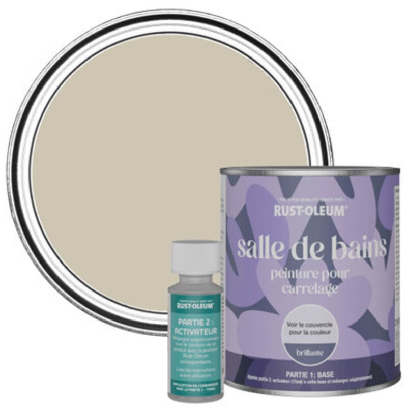 Peinture pour Carrelage de Salle de Bain, Finition Brillante - Pénombre 750ml