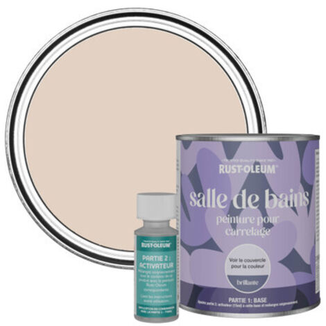 Peinture pour Carrelage de Salle de Bain, Finition Brillante - Pêche 750ml