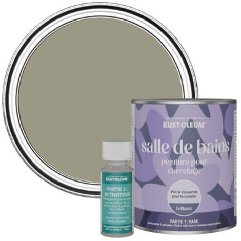 Peinture pour Carrelage de Salle de Bain, Finition Brillante - Racine 750ml