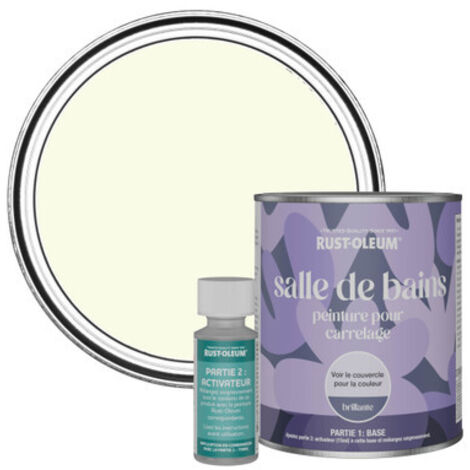 Peinture pour Carrelage de Salle de Bain, Finition Brillante - Sablé 750ml