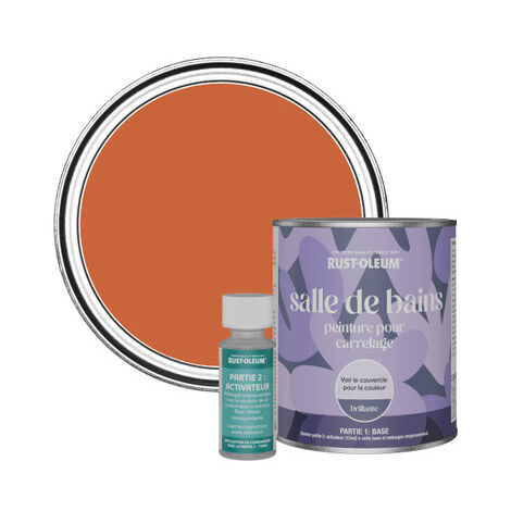 Peinture pour Carrelage de Salle de Bain, Finition Brillante - Thé Chaï 750ml