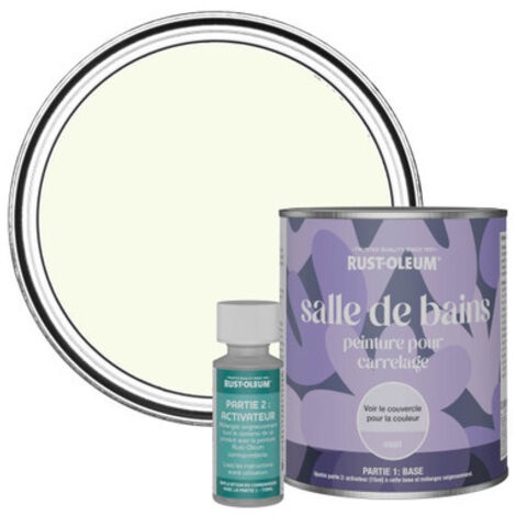 Peinture pour Carrelage de Salle de Bain, Finition Mate - Fleur de Pommier 750ml