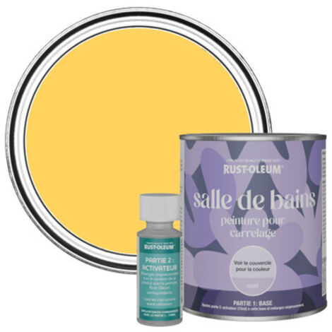Peinture pour Carrelage de Salle de Bain, Finition Mate - Gelée de Citron 750ml