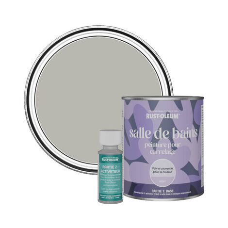Peinture pour Carrelage de Salle de Bain, Finition Mate - Grey Tree 750ml