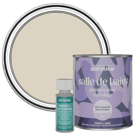 Peinture pour Carrelage de Salle de Bain, Finition Mate - Jute 750ml