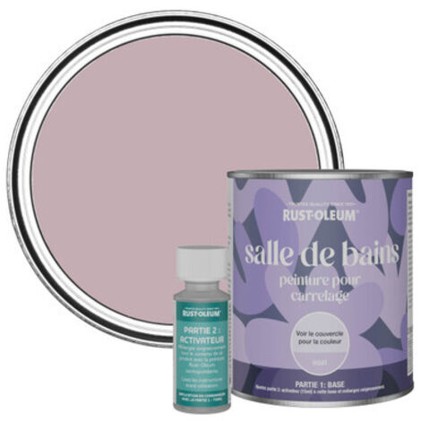 Peinture pour Carrelage de Salle de Bain, Finition Mate - Lumière Tamisée 750ml