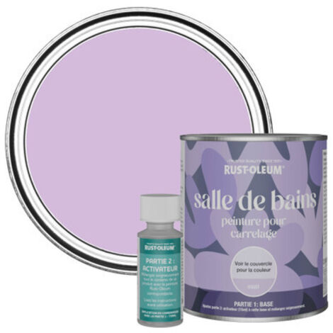 Peinture pour Carrelage de Salle de Bain, Finition Mate - Macaron 750ml
