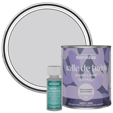 Peinture pour Carrelage de Salle de Bain, Finition Mate - Ombre Lilas 750ml