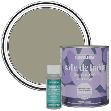 Peinture pour Carrelage de Salle de Bain, Finition Mate - Racine 750ml