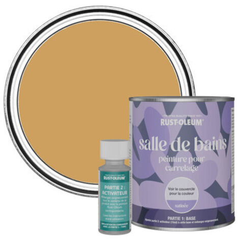 Peinture pour Carrelage de Salle de Bain, Finition Satinée - Dijon 750ml
