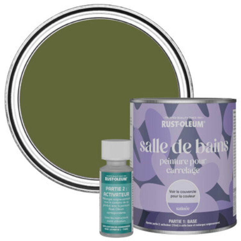 Peinture pour Carrelage de Salle de Bain, Finition Satinée - Jasper 750ml