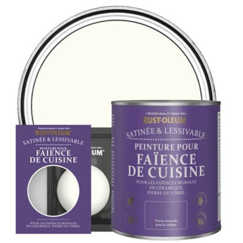 Peinture pour Faïence de Cuisine, Finition Satinée - Porcelaine