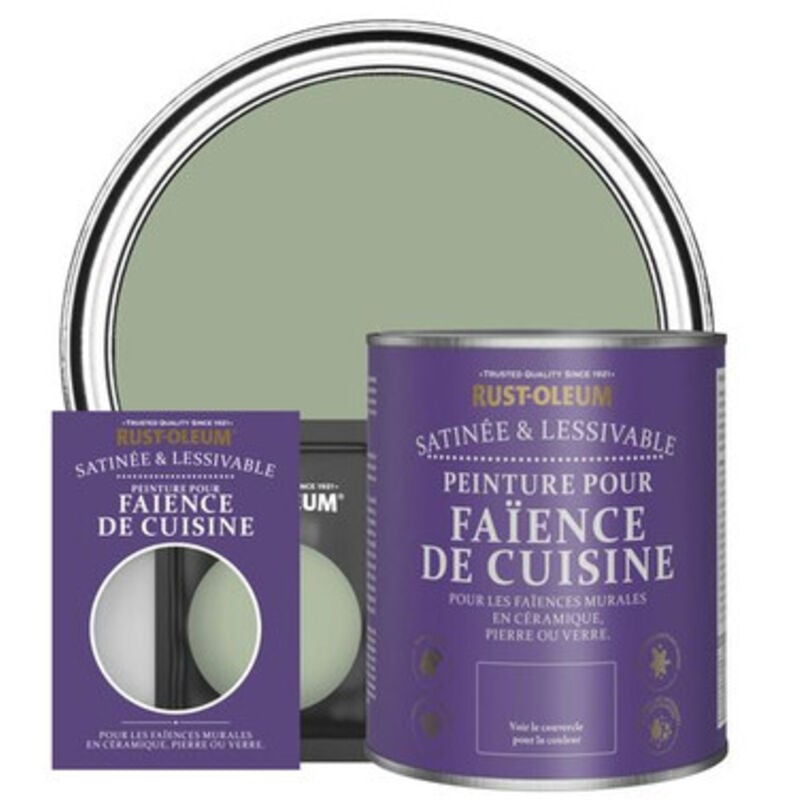 Peinture pour Faïence de Cuisine, Finition Satinée - Vert Kaki