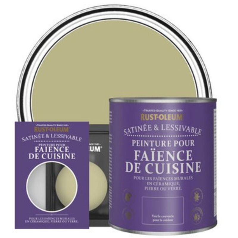 Peinture pour Faïence de Cuisine, Finition Satinée - Vert Sauge