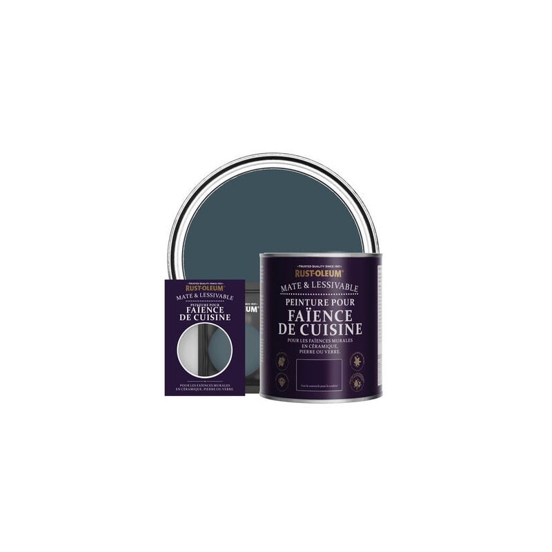 Peinture pour Faïence de Cuisine, Finition Mate - Bleu du Soir