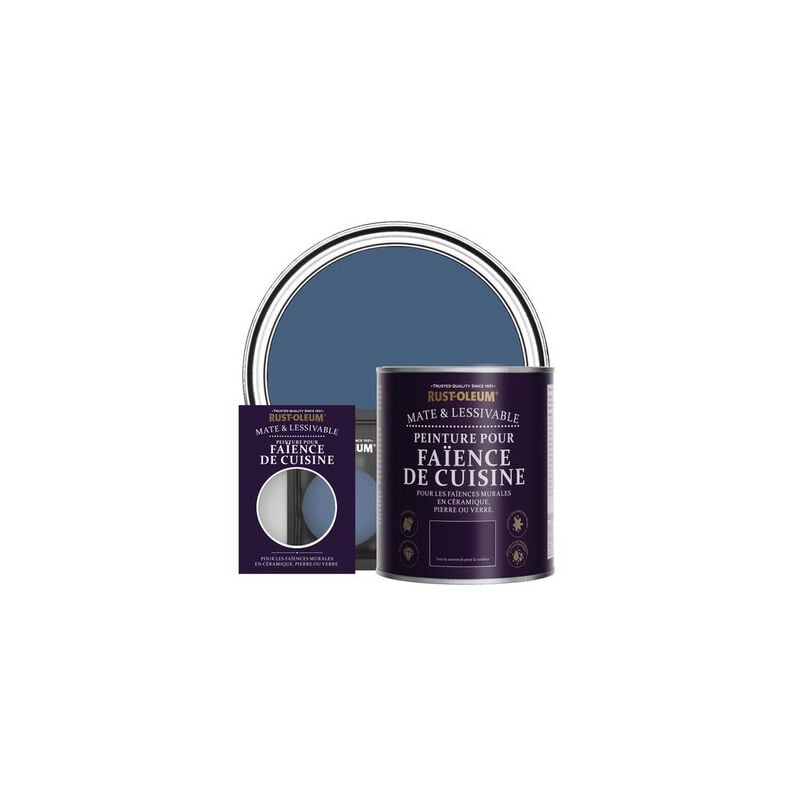 Peinture pour Faïence de Cuisine, Finition Mate - Encre Bleue