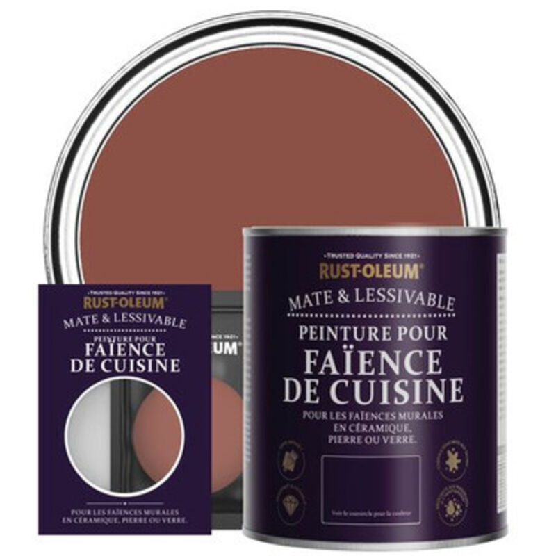 Peinture pour Faïence de Cuisine, Finition Mate - Rouge Brique