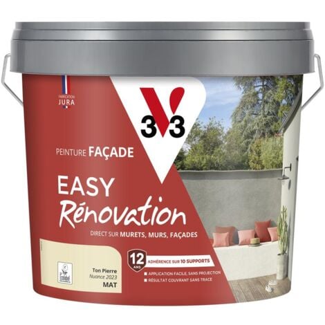 Peinture pour façade Easy Rénovation V33 Ton Pierre 10L