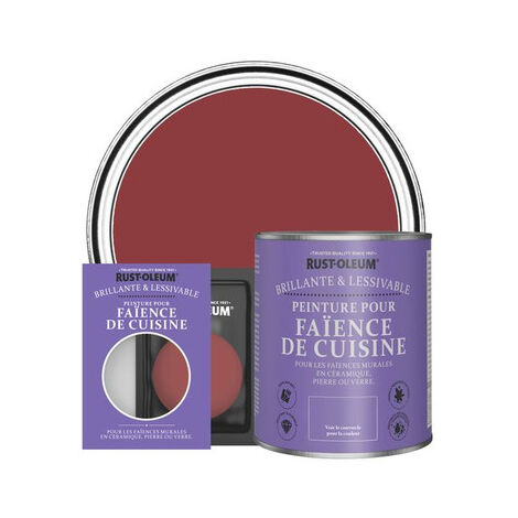 Peinture pour Faïence de Cuisine, Finition Brillante - Bordeaux