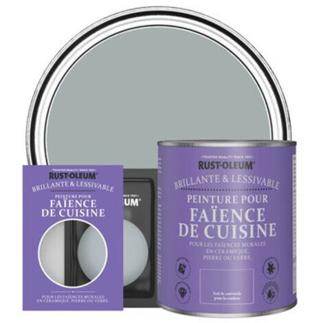 Peinture pour Faïence de Cuisine, Finition Brillante - Gris Minéral